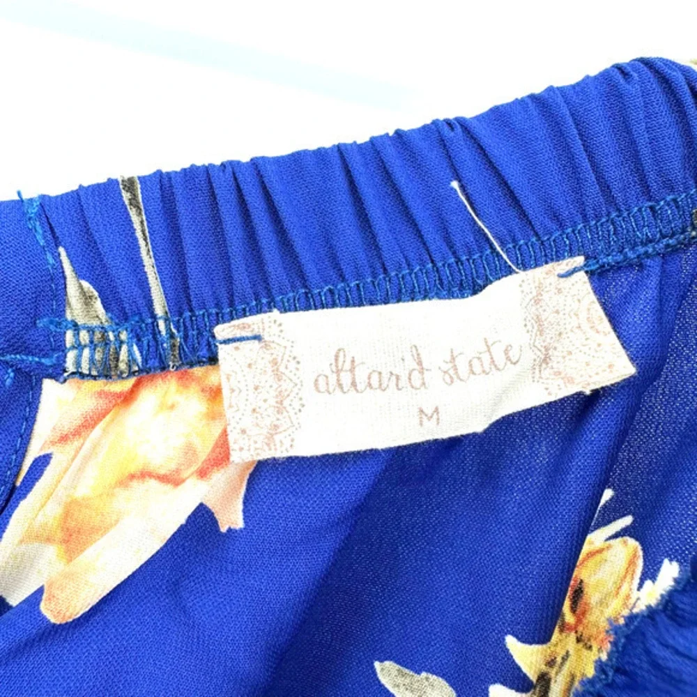 NWT Altar'd State size medium blue floral dress - Picture 5 of 10